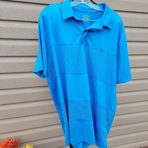 Lands End Men's  Polo Shirts Breathable Short Sleeve Tailored Fit Golf Shirt XL